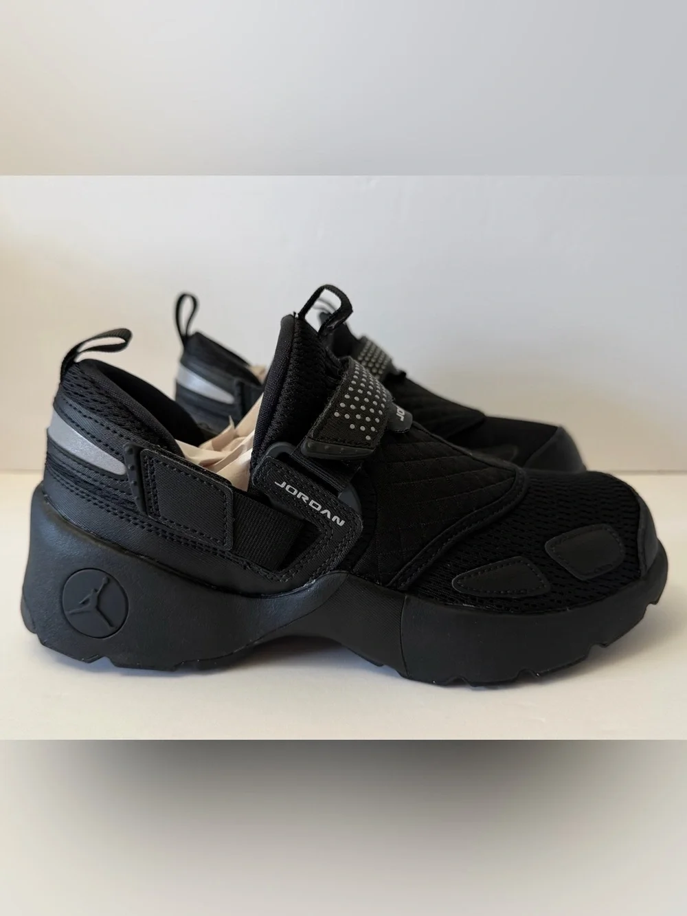 Jordan Women's Black Slip-On Athletic Sneakers